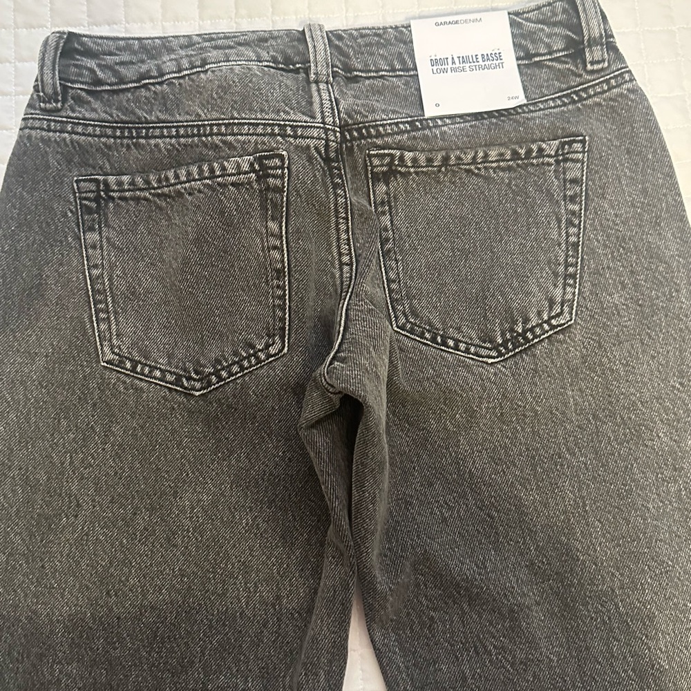 GARAGE DENIM LOW RISE STRAIGHT